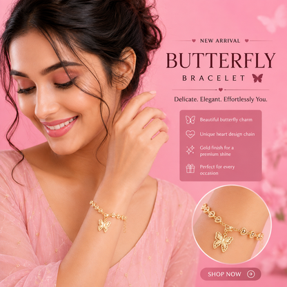 Butterfly Charm Bracelet